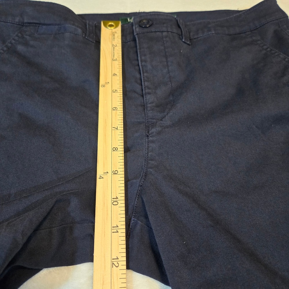 Lauren Ralph Lauren Womens Navy Blue Chino Bermuda Shorts Cotton Stretch 10 - Picture 6 of 8